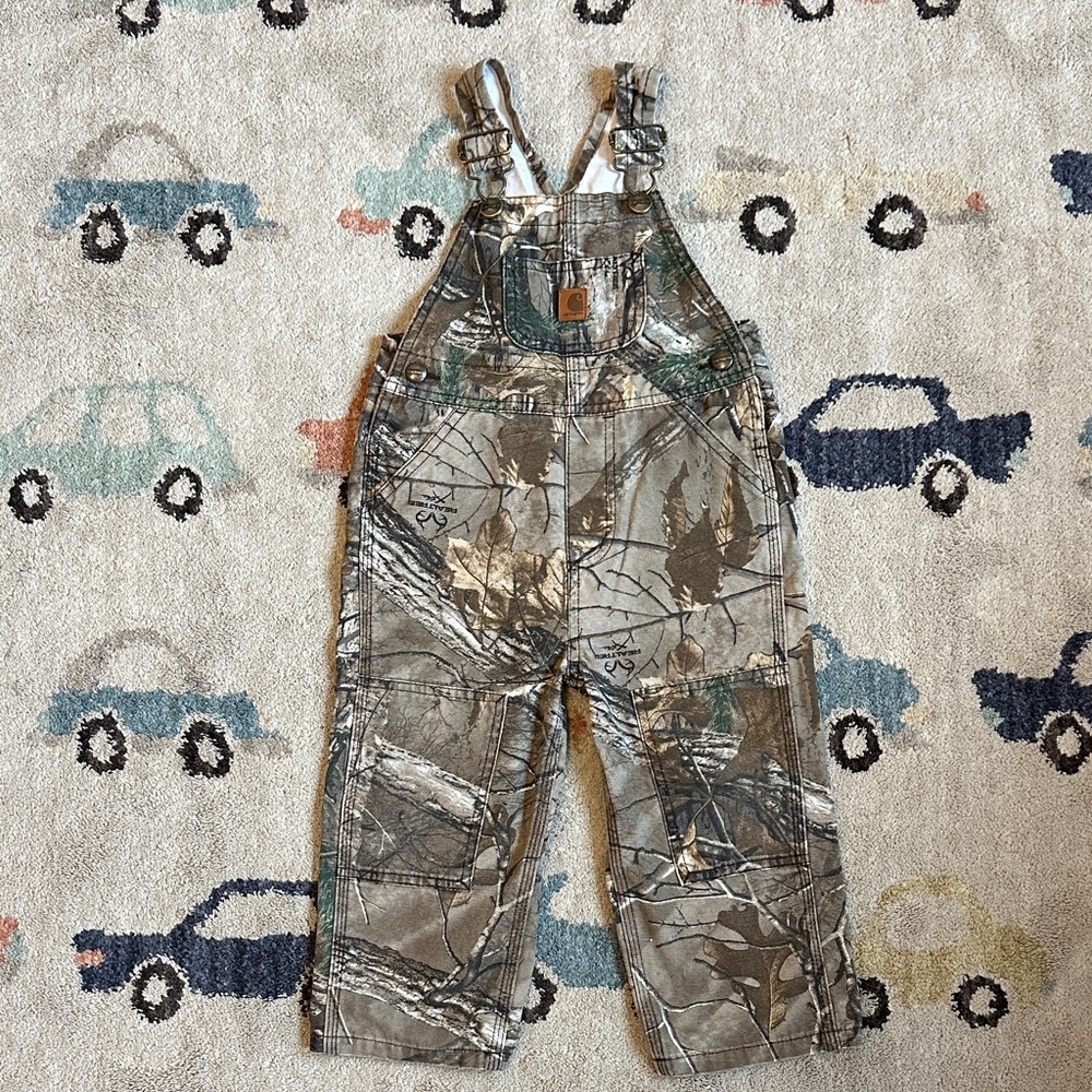 Toddler CARHARTT Camouflage Overalls 2T